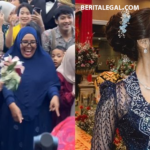 Fuji Excited Dapat Bunga Pengantin